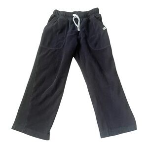 Carter’s fleece black sweatpants elastic waist pockets adjustable string Boy 5T